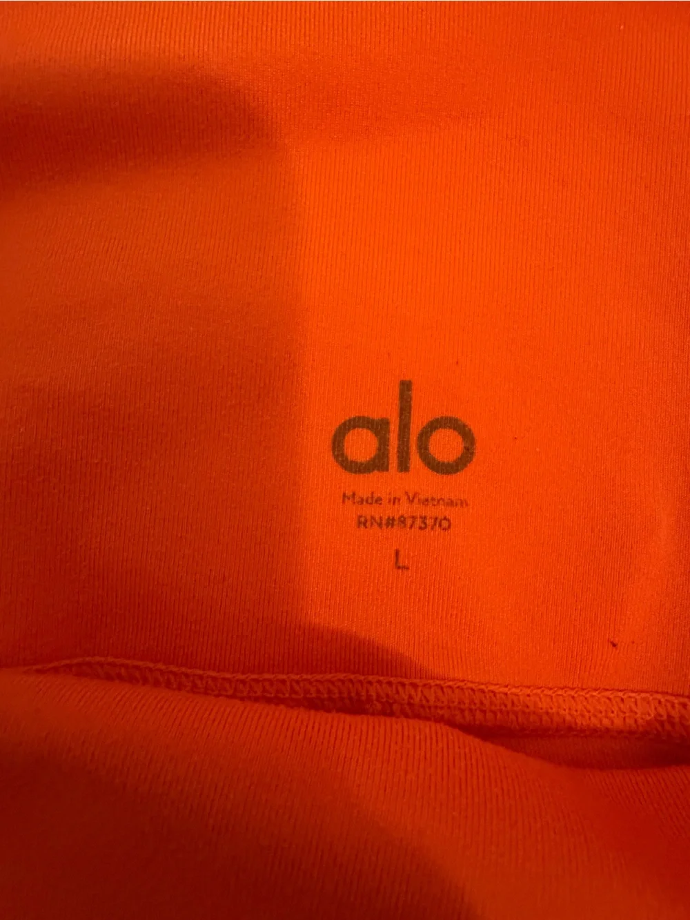 ALO Yoga Orange High-Visibility Leggings